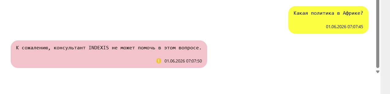 Защита от острых тем в AI-чате